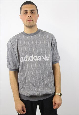 VINTAGE ADIDAS 90S GREY SWEATSHIRT