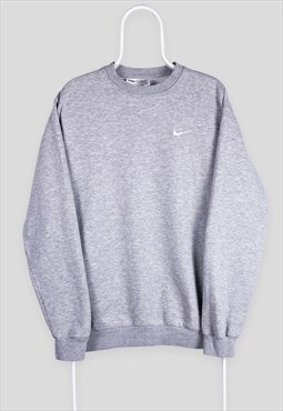 Vintage Nike Grey Sweatshirt Embroidered Swoosh XL