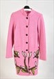 Vintage 00s maxi jacket cardigan in pink