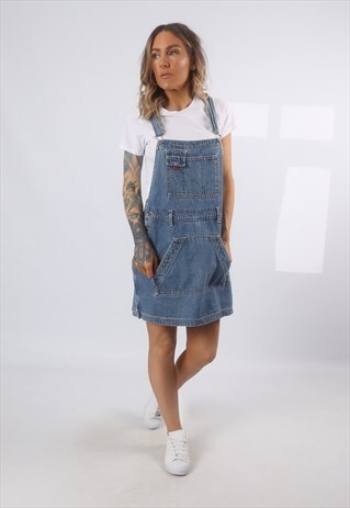 DENIM DUNGAREES SKORTS ROUTE 66 SHORTS SKIRT UK 14 (H7BL)
