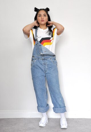 90S LEVIS FESTIVAL DENIM DUNGAREES BLUE