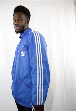 VINTAGE BLUE ADIDAS WINDBREAKER