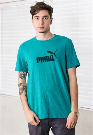 VINTAGE PUMA T-SHIRT LOGO 90S L 5.9