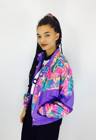 VINTAGE FESTIVAL 80S RAVE WINDBREAKER JACKET