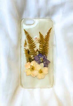 iPhone 6/6s Phone Case with Real Pressed Flowers