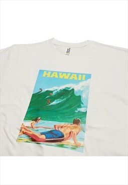 Hawaii Travel Poster T-Shirt Vintage Surfing Poster Art