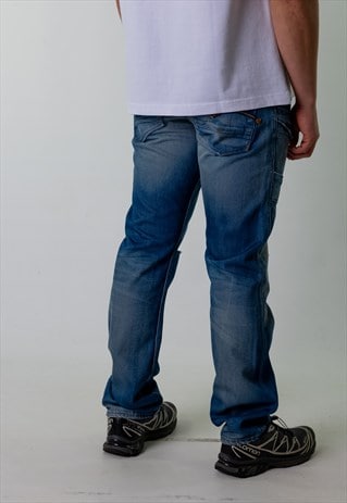 BLUE DENIM 90S G-STAR  CARGO SKATER TROUSERS PANTS JEANS