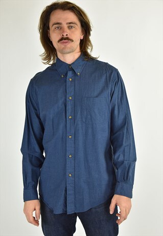VINTAGE 90'S BROOKS BROTHERS LONG SLEEVE BLUE SHIRT
