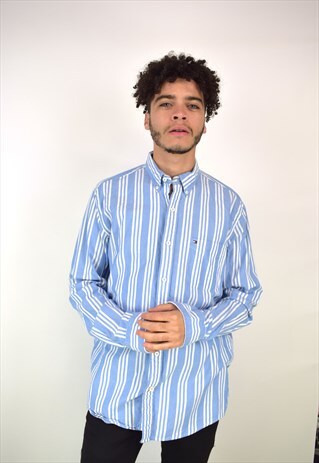 VINTAGE 90'S STRIPED TOMMY HILFIGER SHIRT