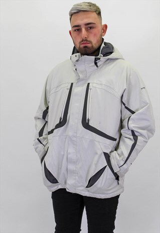 VINTAGE COLUMBIA COAT IN WHITE MEDIUM