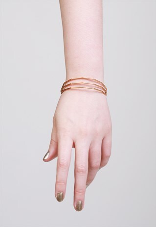PAZA TRIPLET MATTE GOLD BRACELET