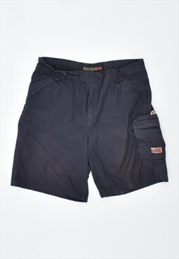 Vintage 90's Napapijri Cargo Shorts Black