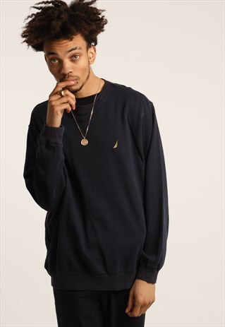 VINTAGE NAUTICA EMBROIDERED LOGO SWEATSHIRT