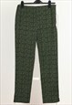 Vintage Prada Pants Skinny Leg Trousers Green