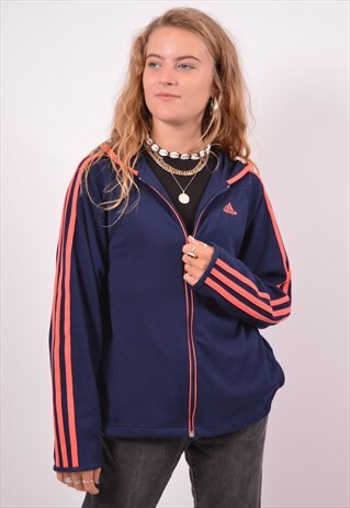 VINTAGE ADIDAS HOODIE SWEATER BLUE