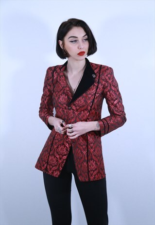 PINK JACQUARD BLAZER