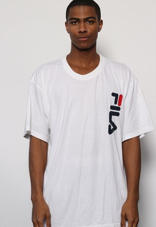 VINTAGE FILA LOGO T-SHIRT WHITE