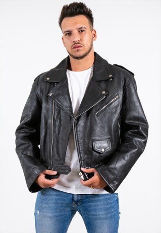 VINTAGE 80S AVELINAS LEATHER JACKET / S6938