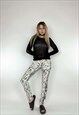 VINTAGE 2000S CUSTO BARCELONALOW RISE STAINED TROUSERS
