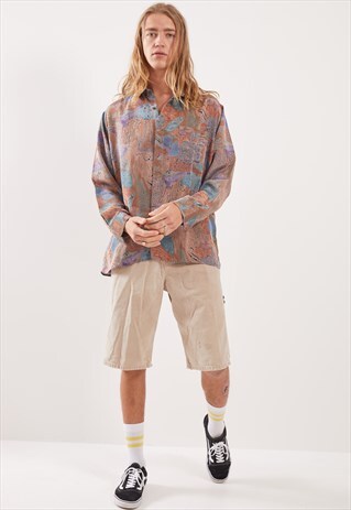 VINTAGE PATTERNED FESTIVAL LONG SLEEVE SHIRT