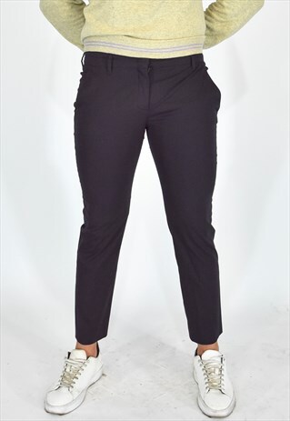 PRADA CLASSIC STYLE COTTON VINTAGE BLACK PANTS