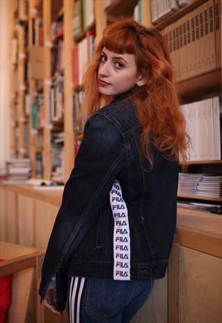 VINTAGE REWOKED FILA DENIM JACKET