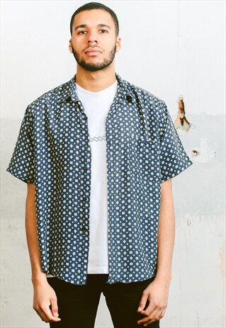VINTAGE PATTERN SILK SHIRT