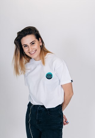 OUTSIDEIN T-SHIRT WHITE GREEN