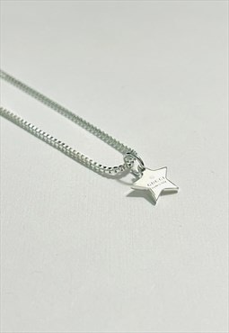 Gucci .925 Silver Star Pendant on Chain/Necklace