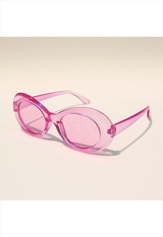 PINK GLITTER GLASSES