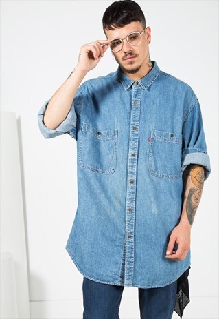 VINTAGE 80'S LEVI'S DENIM SHIRT / 0093 / 403