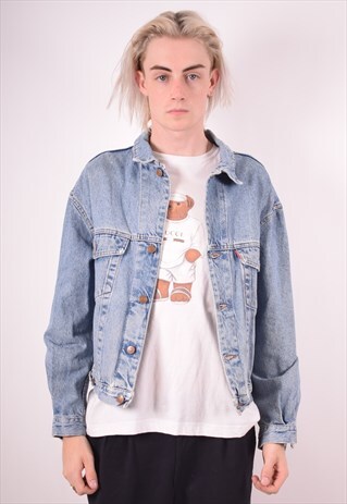DIESEL MENS VINTAGE DENIM JACKET MEDIUM BLUE 90S