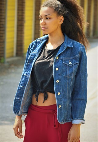 VINTAGE // 80'S // DENIM STYLE JACKET