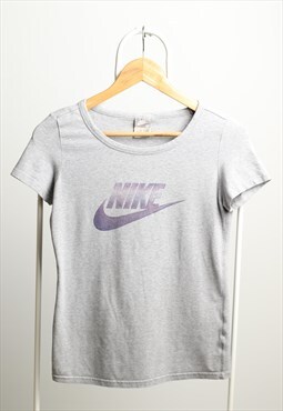 Vintage Nike Logo Crewneck T-shirt Grey