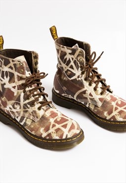 Dr Martens BOO500 Boots Abstract Pattern size UK 7 4843