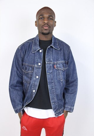VINTAGE 90S DARK DENIM JACKET