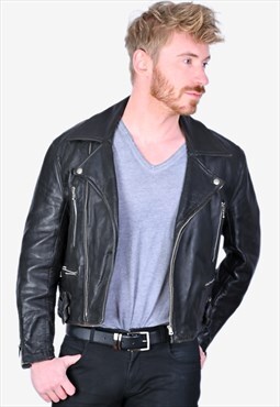 Leather Motorcycle Biker Jacket