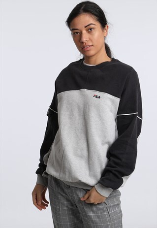 90S FILA EMBROIDERED LOGO SWEATSHIRT