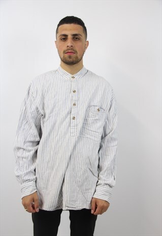 VINTAGE FLANNEL STRIPED SHIRT