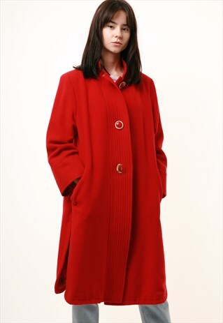 80S VINTAGE VALENTINO WOOL MIDI COAT 806