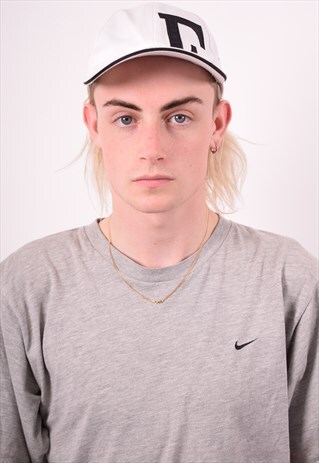 FERRE MENS VINTAGE CAP ONE SIZE WHITE 90S