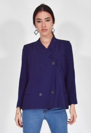 GIORGIO ARMANI ELEGANT BLUE VINTAGE JACKET