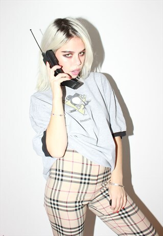 VINTAGE 90S GREY HOCKEY T-SHIRT