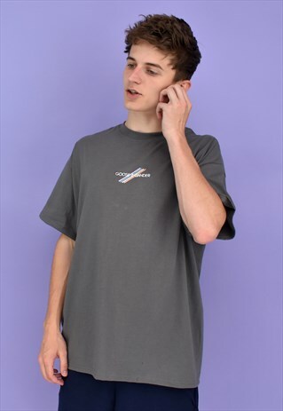 G&G UNISEX CHARCOAL PASTEL MULTI LINES S/S TEE