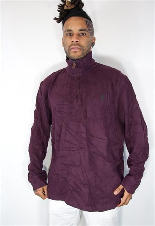 RALPH LAUREN 1/4 ZIP SWEATSHIRT