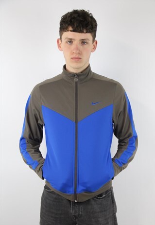 VINTAGE NIKE PATTERNED ZIP-UP SPORTS JACKET