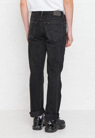VINTAGE BLACK LEE DENIM JEANS