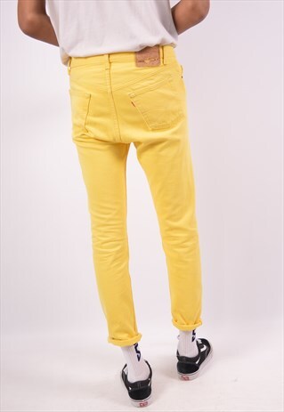 VINTAGE LEVI'S JEANS SLIM YELLOW