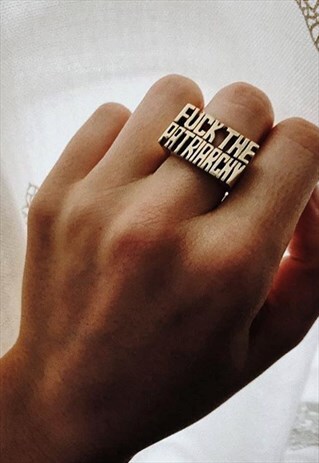 FUCK THE PATRIARCHY RING