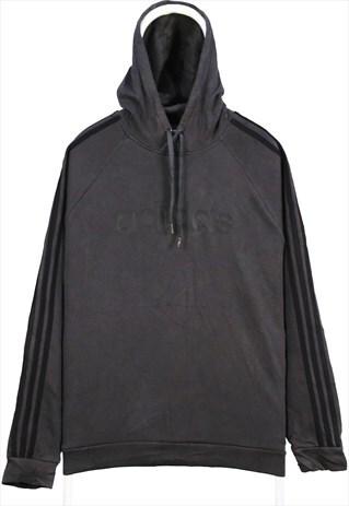 VINTAGE 90'S ADIDAS HOODIE HOODED SPELLOUT LOGO LONG SLEEVE